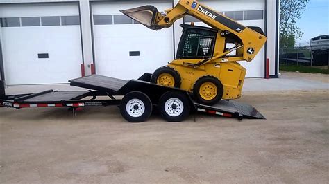 loading a skid steer on a trailer|skid steer trailer near me.